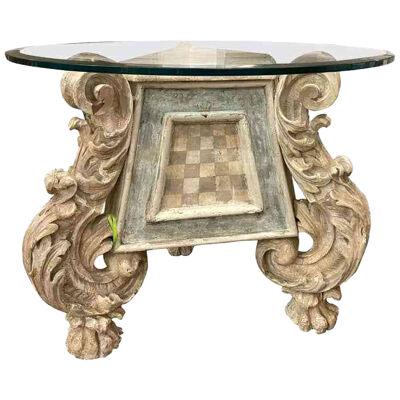 Antique Louis XIV Style Triangular Side Table, Early 18th Century