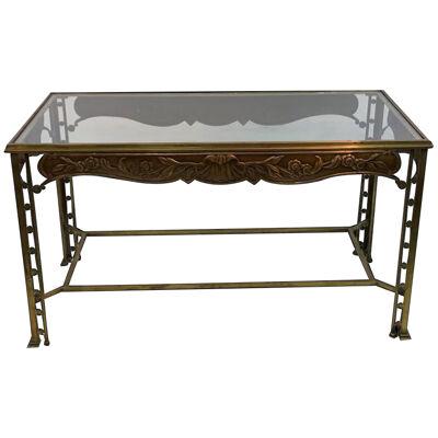 Secessionist Era Ornate Bronze Table