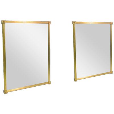 French Gilt Bronze Maison Bagues Mirrors - a Pair