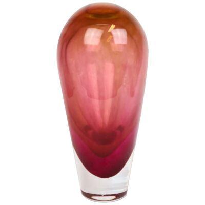 Scandinavian Modern Glass Vase Orrefors "Haze" Erika Lagerbielke, Sweden
