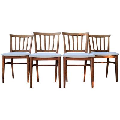 Midcentury Set of 4 Carl Malmsten Chairs Dining in Pine , Sweden, 1940s