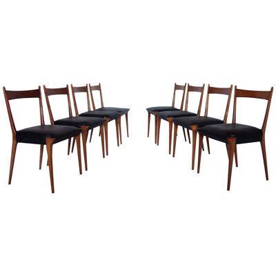 Belgium Design for Belform S11 Alfred Hendrickx Set of Eight Dining Chairs 1958