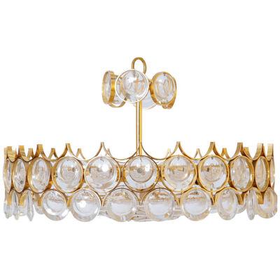 A Large Wonderful and High-quality Gilded Brass Chandelier designed by Palwa