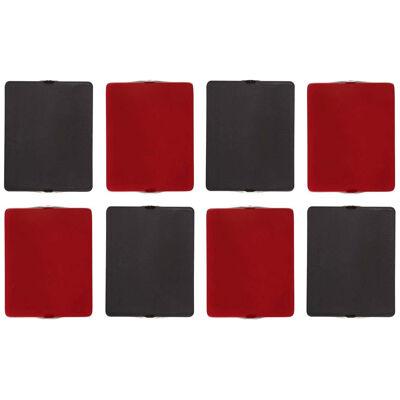 Set of 8 Charlotte Perriand 'Applique à Volet Pivotant' Red & Black Wall Lights