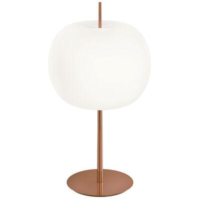'Kushi XL' Opaline Glass and Copper Table Lamp for KDLN