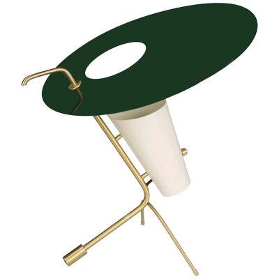Pierre Guariche G24 Table Lamp in Green and White for Sammode Studio