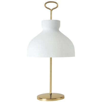 Large Ignazio Gardella Arenzano Table Lamp in Brass and Glass