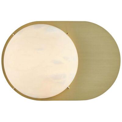 Large 'Toogle' Sconce in Brass and Alabaster
