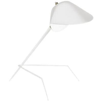 Serge Mouille 'Lampe Tripode' Table Lamp in White