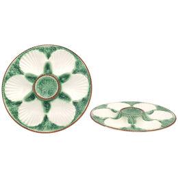 Pair of Oyster Plates, England circa 1890