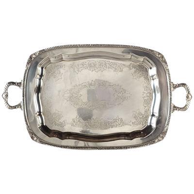 "Eternally Yours" Silver Plate Tray by Rogers Brothers, U.S.A. c 1950