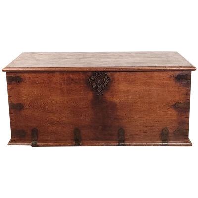 Anglo-Indian Hardwood Chest/Trunk, 19th century