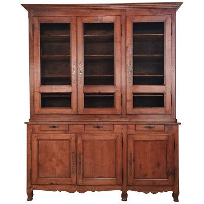 Rare Louis Philippe Cherry Large Two-Part Cabinet, France circa 1840