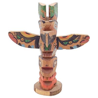 Vintage NW Coast Indian Model of a Totem Pole