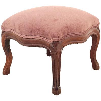 Louis XV Style Carved Stool, France, 1920s