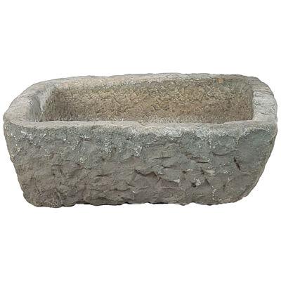 Rustic Stone Water Basin, China or Japan, 19th century