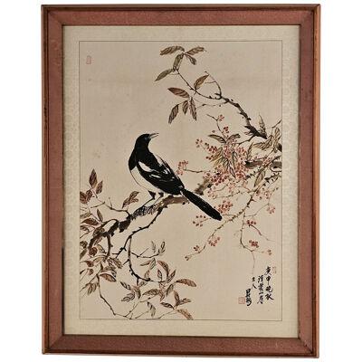 Vintage Chinese Ink and Wash Painting, circa 1920s