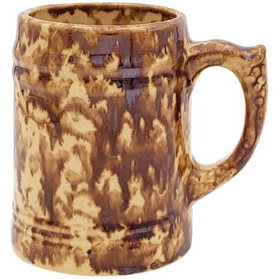 Early Stoneware Treacle Glazed Mug, England, 18th century or earlier