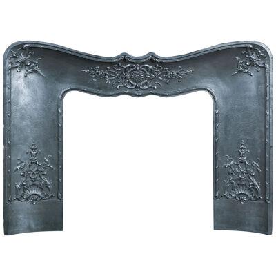 A Cast Iron Rococo Style Fireplace Insert
