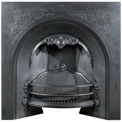 A Cast Iron Victorian Arched Register Grate