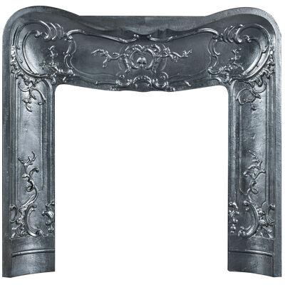 A Rococo Style Cast Iron Fireplace Insert