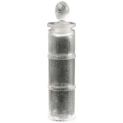 1920 René Lalique - Perfume Bottle Fleurs Vives Clear Glass For Volnay