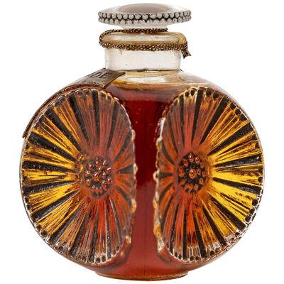 1922 René Lalique - Perfume Galéjade Glass With Sepia Patina For Forvil