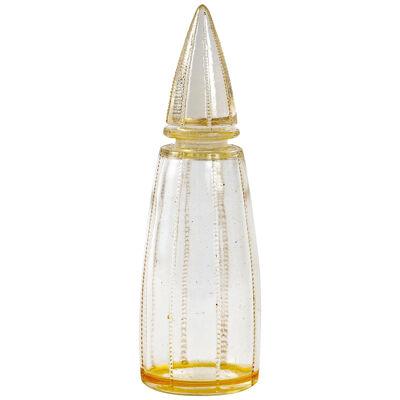 1919 Rene Lalique Fox Trot Perfume Bottle Arys Frosted Glass