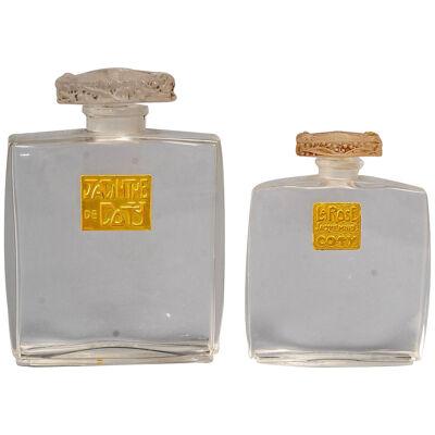 1910 René Lalique - 2 Perfume Bottle Muguet Glass For Coty
