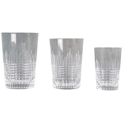 Baccarat - Set Of Tableware Nancy Clear Crystal - 36 Tumblers
