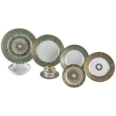 Haviland - Tableware Set Syracuse Enameled Limoges Porcelain - 60 Pieces