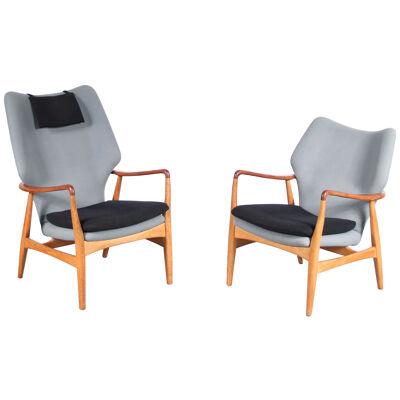 Pair of Arnold Madsen & Henry Schubell Chairs for Bovenkamp, Netherlands 1950