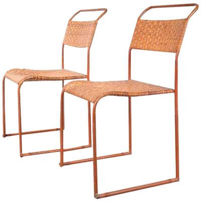 1930s Set of Two Bauhaus Prototype Dining Chairs