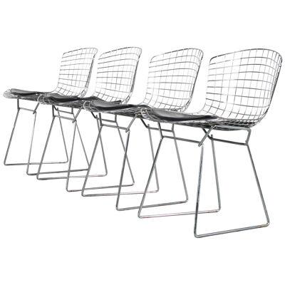 Set of Harry Bertoia Dining Chairs for Knoll, USA 1970
