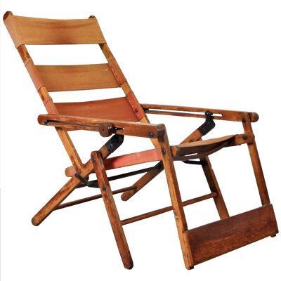 1930s Rare Thonet Deck Chair Model 480