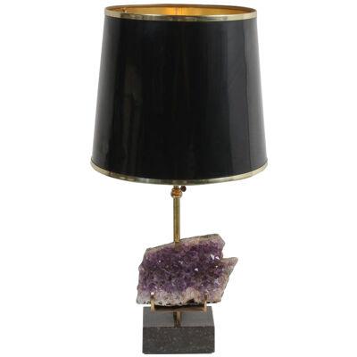 Amethyst Table Lamp in the style of Willy Daro, 1970