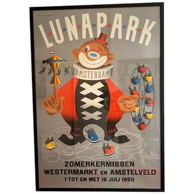 “Lunapark” Poster by Reyn Dirksen, Netherlands 1950