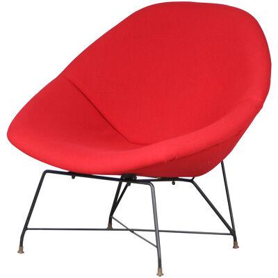 “Kosmos” Chair by Augusto Bozzi for Saporiti, Italy 1950
