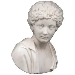 Bust Of Young Marcus Aurelius In Marble - France - 18th Century