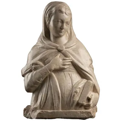Half-bust of a Madonna of the Annunciation - Italy late 15th century