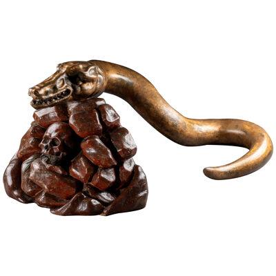 Wooden snake - Italy 17th century