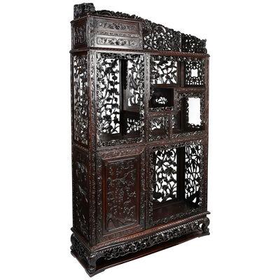 Chinese 19th Century Hardwood shelves