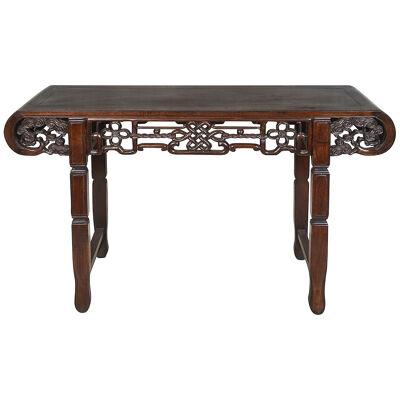19th Century Chinese hardwood Alter table.