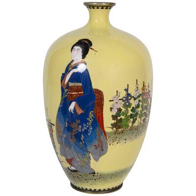 Meiji period Japanese Cloisonné vase.