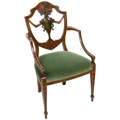 19th Century Sheraton style arm chair
