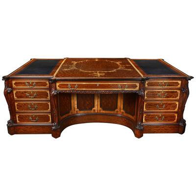 Magnificent Chippendale style partners desk