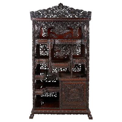 Chinese 19th Century Hardwood Shelves