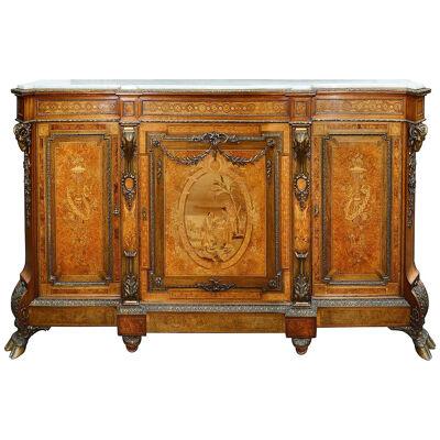 Fine quality 19th Century classical inlaid side cabinet.