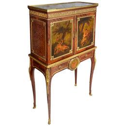 Side cabinet on stand, by Paul Somani, 19th Century.