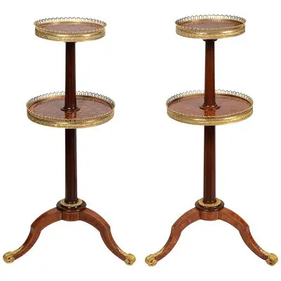 A fine quality pair of two tier etegeres, after Donald Ross, circa 1860.